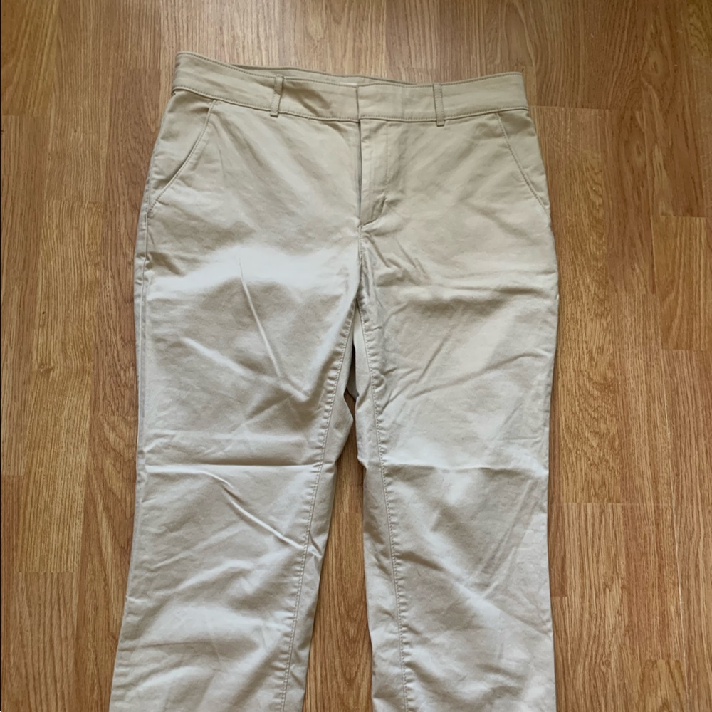 Loft cropped tan dress pants. Never worn!